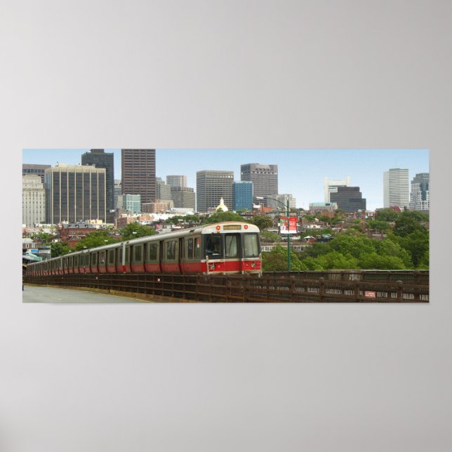 Train Leaving Boston Poster (Front)
