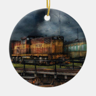 Train - Let's go for a spin Ceramic Tree Decoration