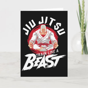 Train Like A Beast - Brazilian Jiu Jitsu Mma Bjj K Card