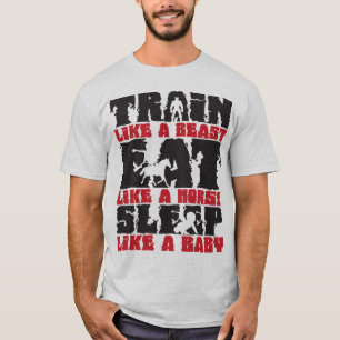 Train Like A Beast - Gym and Fitness Motivation T-Shirt