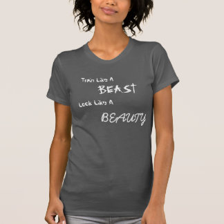 Train like a beast gym racerback vest T-Shirt