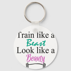 Train like a beast key ring