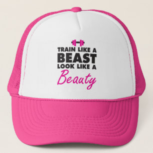 Train Like A Beast, Look Like A Beauty - Gym Trucker Hat