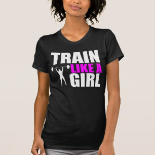 Train Like a Girl - Ladies Elite Fit Tshirt