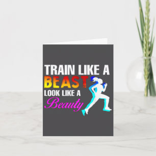 Train Like A Look Like A Beauty Fitness Card