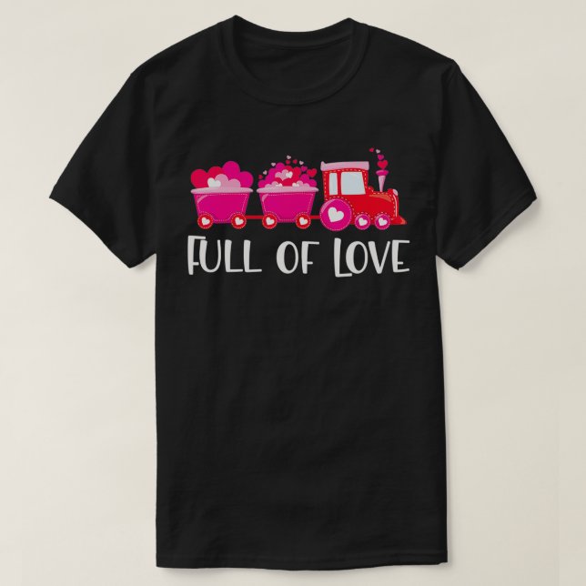 Train loads of Love Valentine's Day Gift for Women T-Shirt (Design Front)