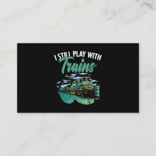 Train Locomotive Engines Rail Fans for Train Condu Business Card