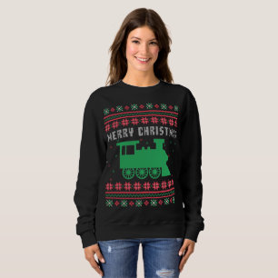 Train Locomotive Ugly Christmas Sweater