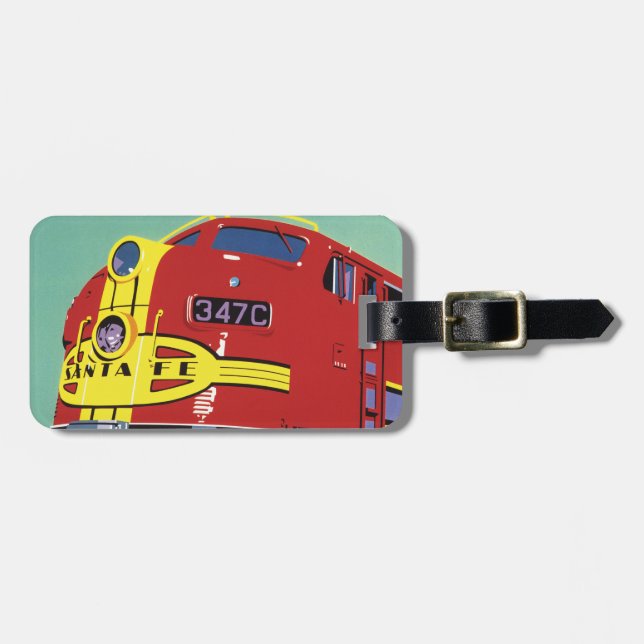 Train Luggage Tag (Front Horizontal)