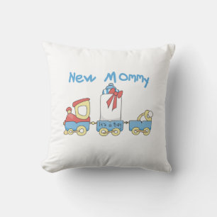 Train New Mummy It's a Boy Gifts Cushion