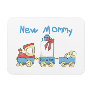 Train New Mummy It's a Boy Gifts Magnet
