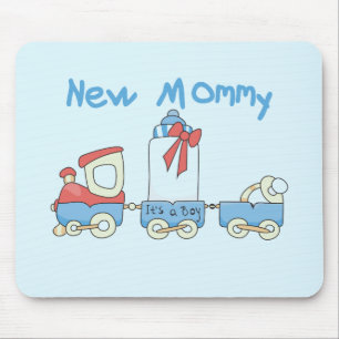 Train New Mummy of Boy tshirts and Gifts Mouse Pad