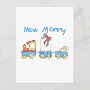 Train New Mummy of Boy tshirts and Gifts Postcard