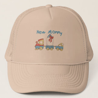 Train New Mummy of Boy tshirts and Gifts Trucker Hat