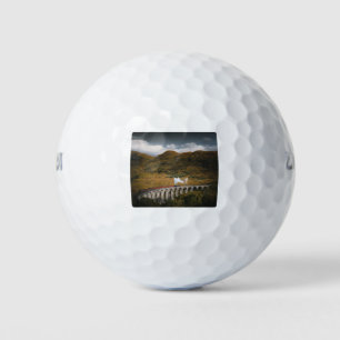 Train on a Glenfinnan Viaduct, Scotland Golf Balls