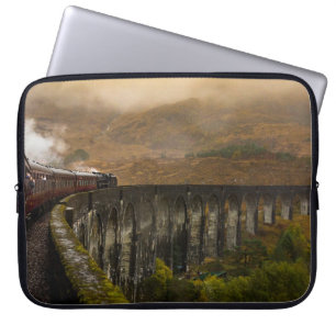 TRAIN ON RAILWAY AT DAYTIME LAPTOP SLEEVE