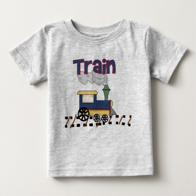 Train on Track Baby T-Shirt (Front)