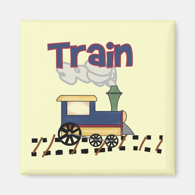 Train on Track Tshirts and Gifts Magnet (Front)