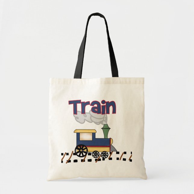 Train on Track Tshirts and Gifts Tote Bag (Front)