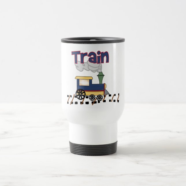 Train on Track Tshirts and Gifts Travel Mug (Center)
