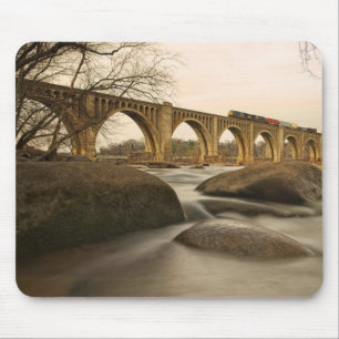 Train over James River Mouse Pad
