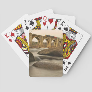 Train over James River Playing Cards