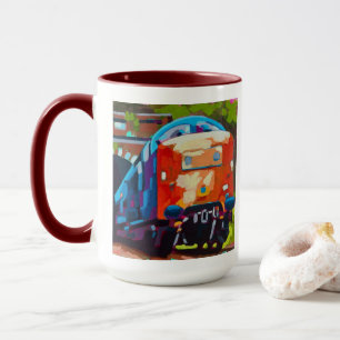 Train Painting - Gift for Train Enthusiasts Mug