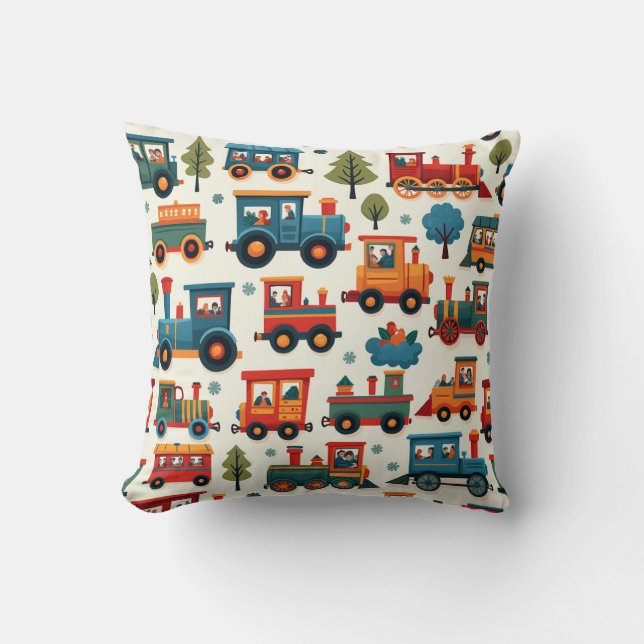 Train Pillow Cushion (Front)