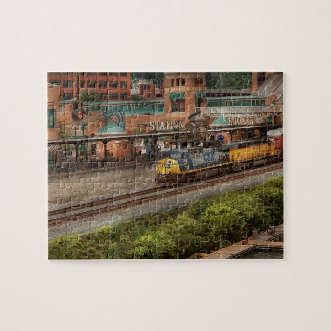 Train - Pittsburg, PA - Station Square Jigsaw Puzzle (Horizontal)