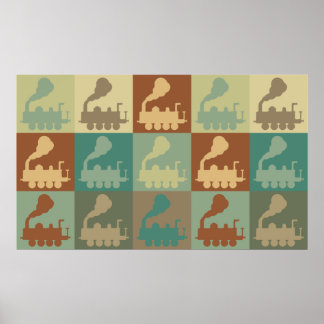 Train Pop Art Poster