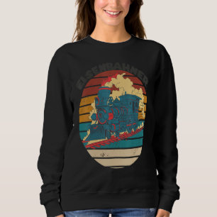Train Railroad Steam Locomotive Railway Conductor Sweatshirt