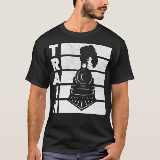 Train Railway Railroad Train Spotters Train Lover  T-Shirt