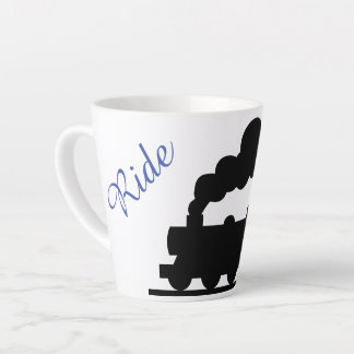 Train "ride on" latte mug