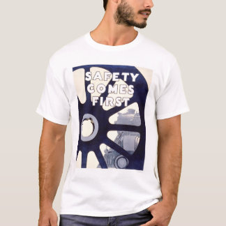 Train Safety First 1937 WPA T-Shirt