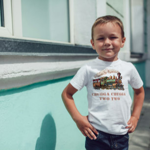 Train Second 2nd Birthday Party Chugga Chugga Two  Baby T-Shirt