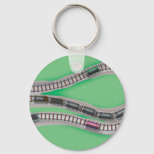 Train Set Key Ring