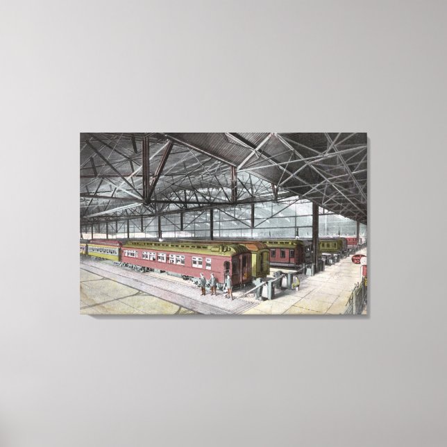 Train Shed at Union Station Canvas Print (Front)
