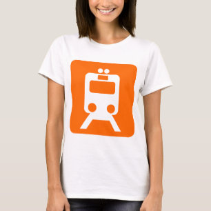 Train Sign - Orange T-Shirt