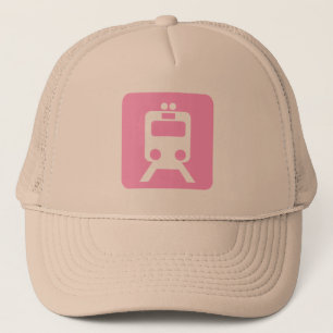 Train Sign - Pink Trucker Hat