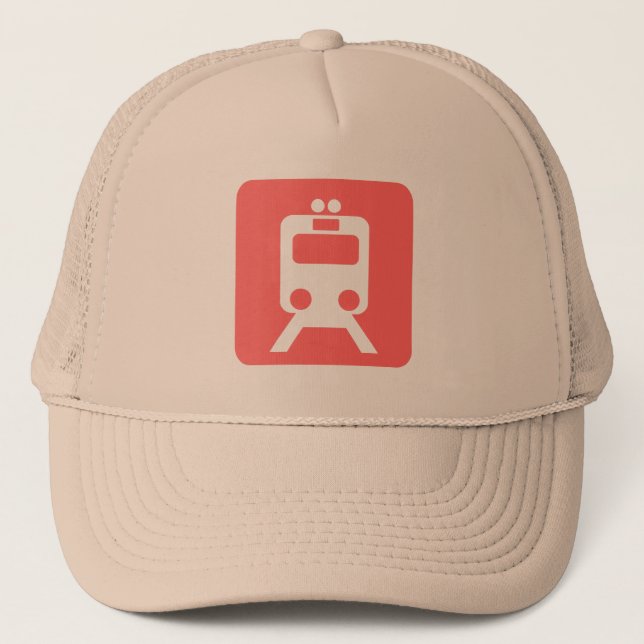 Train Sign - Trucker Hat (Front)