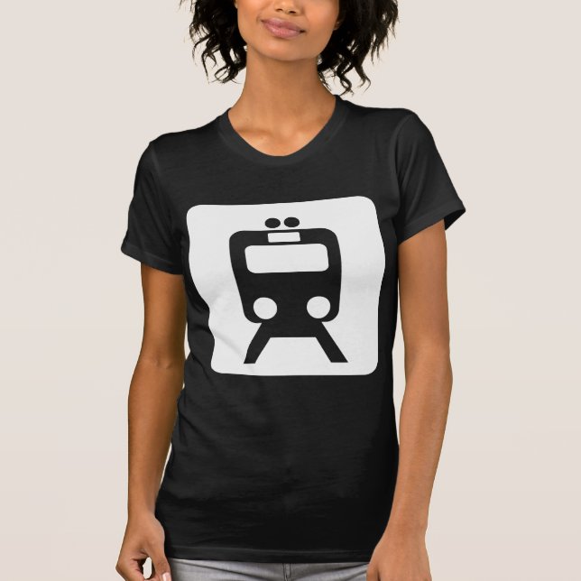 Train Sign - White T-Shirt (Front)