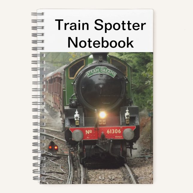 Train Spotter Spiral Notebook (Front)