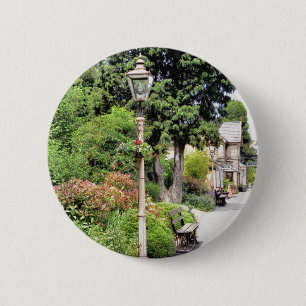 TRAIN STATION 6 CM ROUND BADGE
