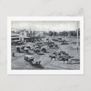 Train Station, Asbury Park, New Jersey Vintage Postcard