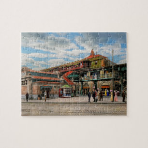 Train Station - Atlantic Ave Control House 1910 Jigsaw Puzzle