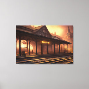 Train Station Canvas Print