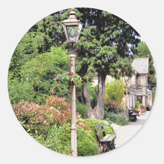 TRAIN STATION CLASSIC ROUND STICKER (Front)