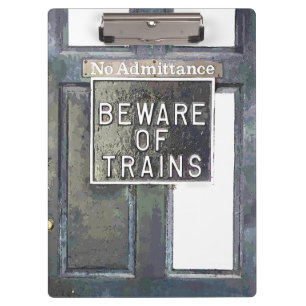 TRAIN STATION CLIPBOARD