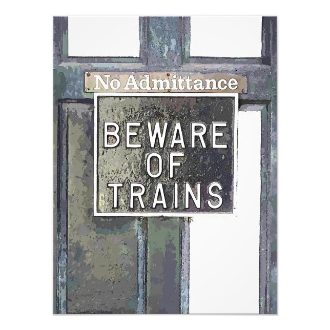 TRAIN STATION PHOTO PRINT (Front)