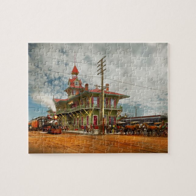 Train Station - The L&N Railroad 1900 Jigsaw Puzzle (Horizontal)